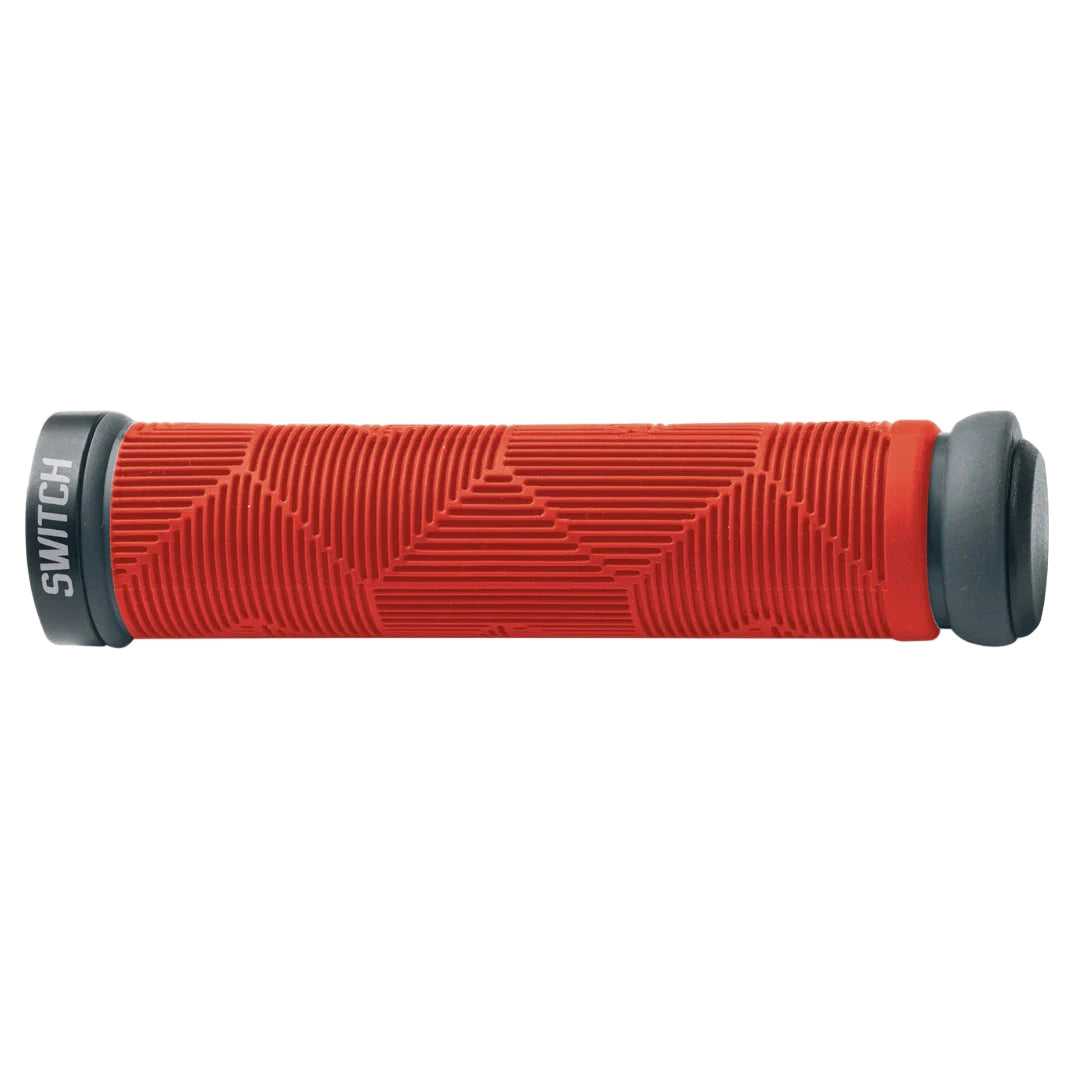SWITCH Manopole mtb Kaleido lock-on rosso