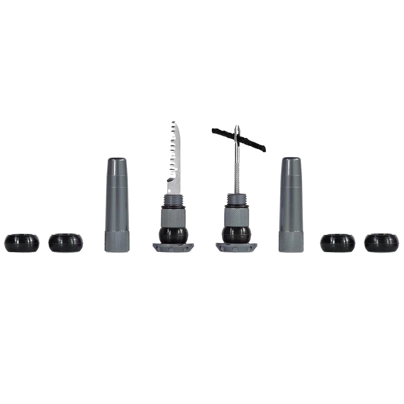 MUC-OFF Kit riparazione tubeless per manubrio Stealth - Grigio