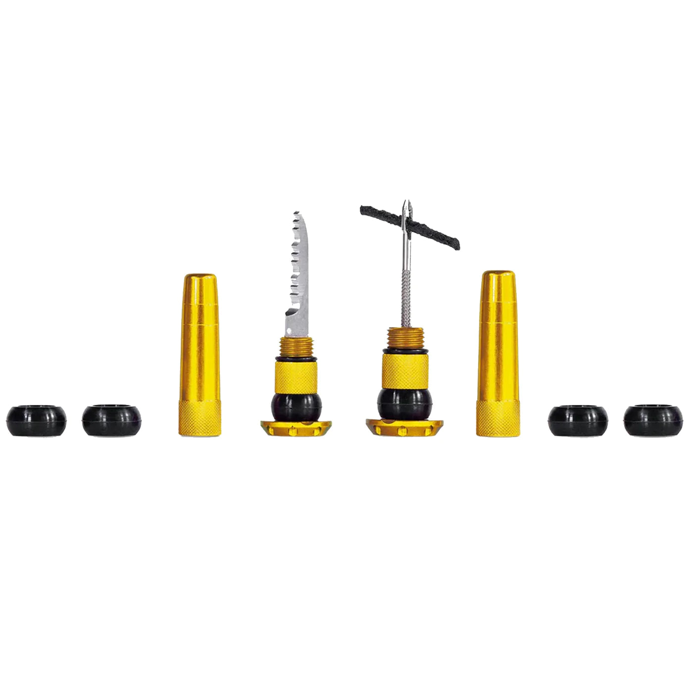 MUC-OFF Kit riparazione tubeless per manubrio Stealth - Oro