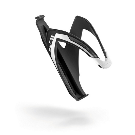 Elite Bottle Cage Custom Race Black mat White GR