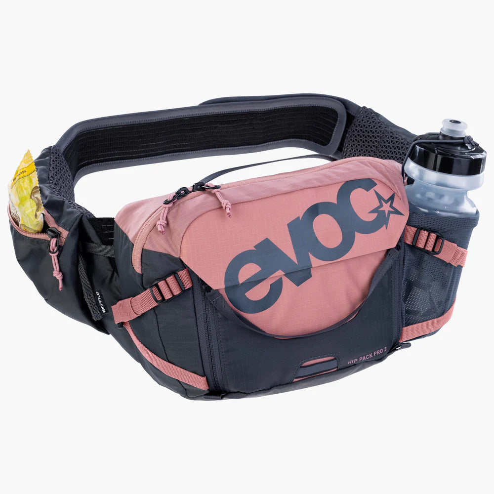 EVOC Marsupio Hip Pack Pro 3 dusty pink - carbon grey