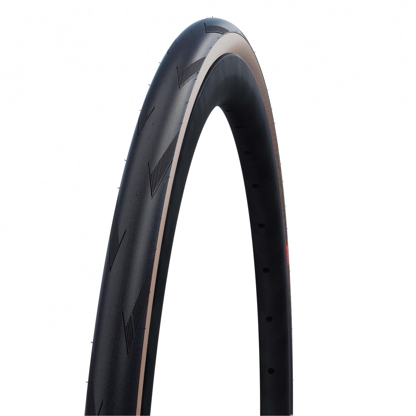 SCHWALBE Copertone Pro One 700x28C EVO V-Guard Super Race Addix Race Tubeless Ready Nero/Transparent-Skin.