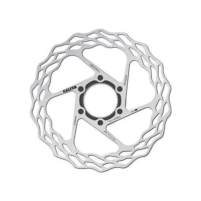 GALFER BIKE Disco Freno DB101WCL Wave 140mm Center Lock Silver