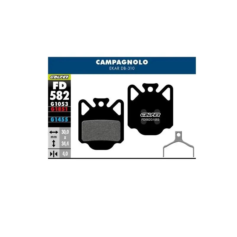GALFER BIKE Pastiglie mescola nera standard per Campagnolo EKAR DB-310