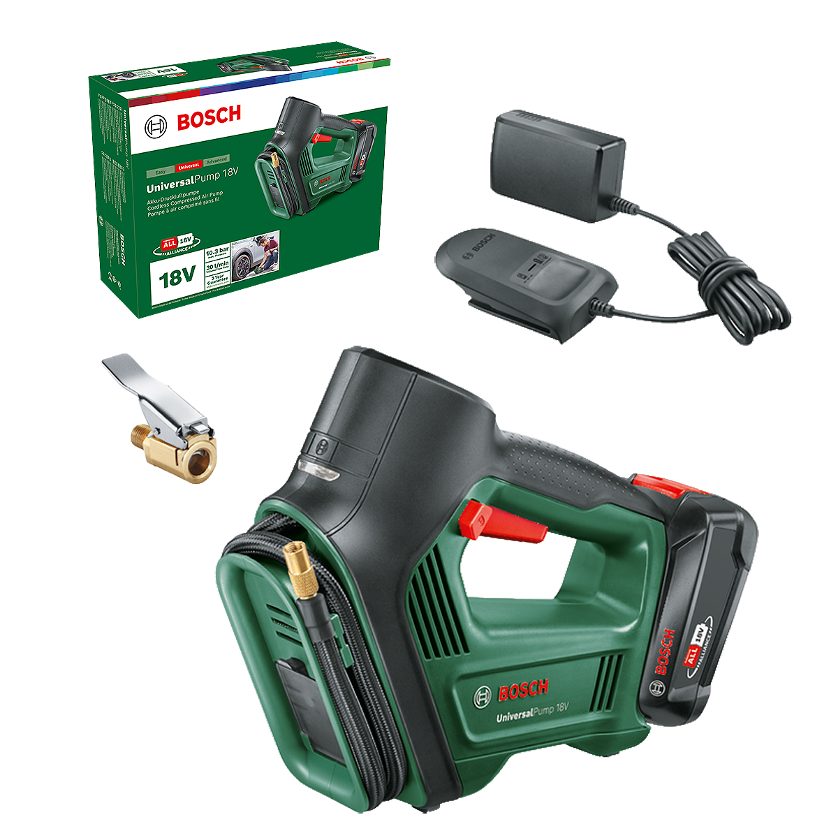 BOSCH UniversalPump 18V Pompa pneumatica a batteria