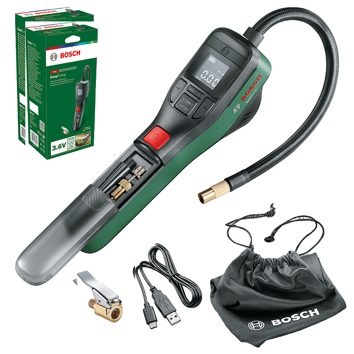 BOSCH EasyPump Mini compressore a batteria