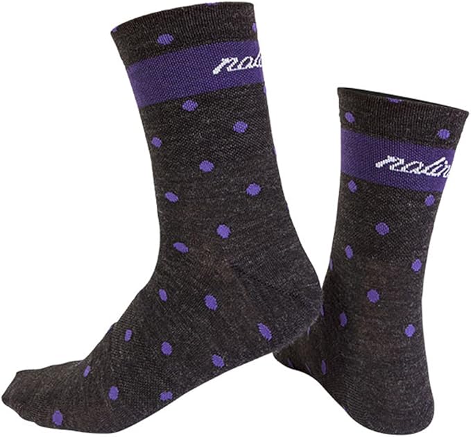 Nalini Calze invernali da ciclismo in lana merino antracite/plum