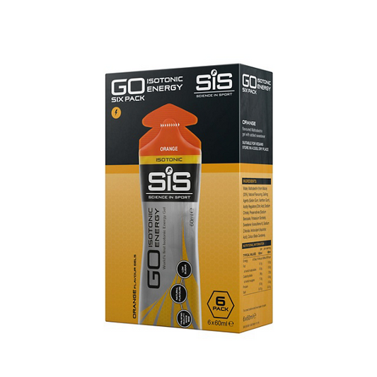 SIS Science In Sport  Gel Isotonico Go Energy Gusto Arancia - Pack 6x60ml