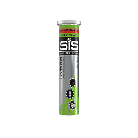 SIS Science In Sport Tavolette Effervescente Idratazione Go Hydro Tablets Gusto Fragola E Lime 20x4g