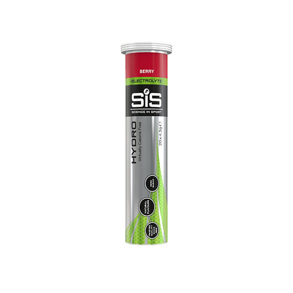 SIS Science In Sport  Tavolette Effervescente Idratazione Go Hydro Tablets Gusto Ribes 20x4g