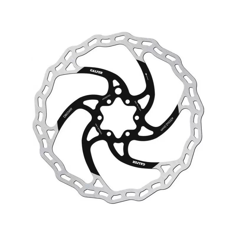 GALFER BIKE Disco Freno E-bike DB034W 6 Fori Diametro 203mm Spessore 2mm Predisposto Per Magnete Velocità