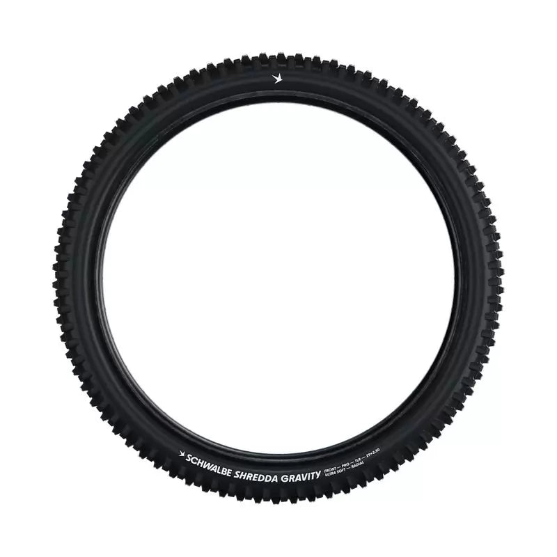 SCHWALBE  Copertone Shredda Front Gravity Pro HS 641 E-50 ADDIX Ultra Soft Tubeless Ready Nero 29x2.50''